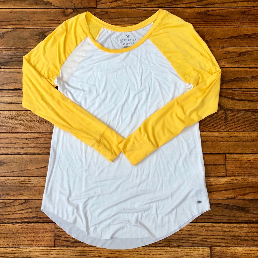 Yellow American Eagle Jegging T